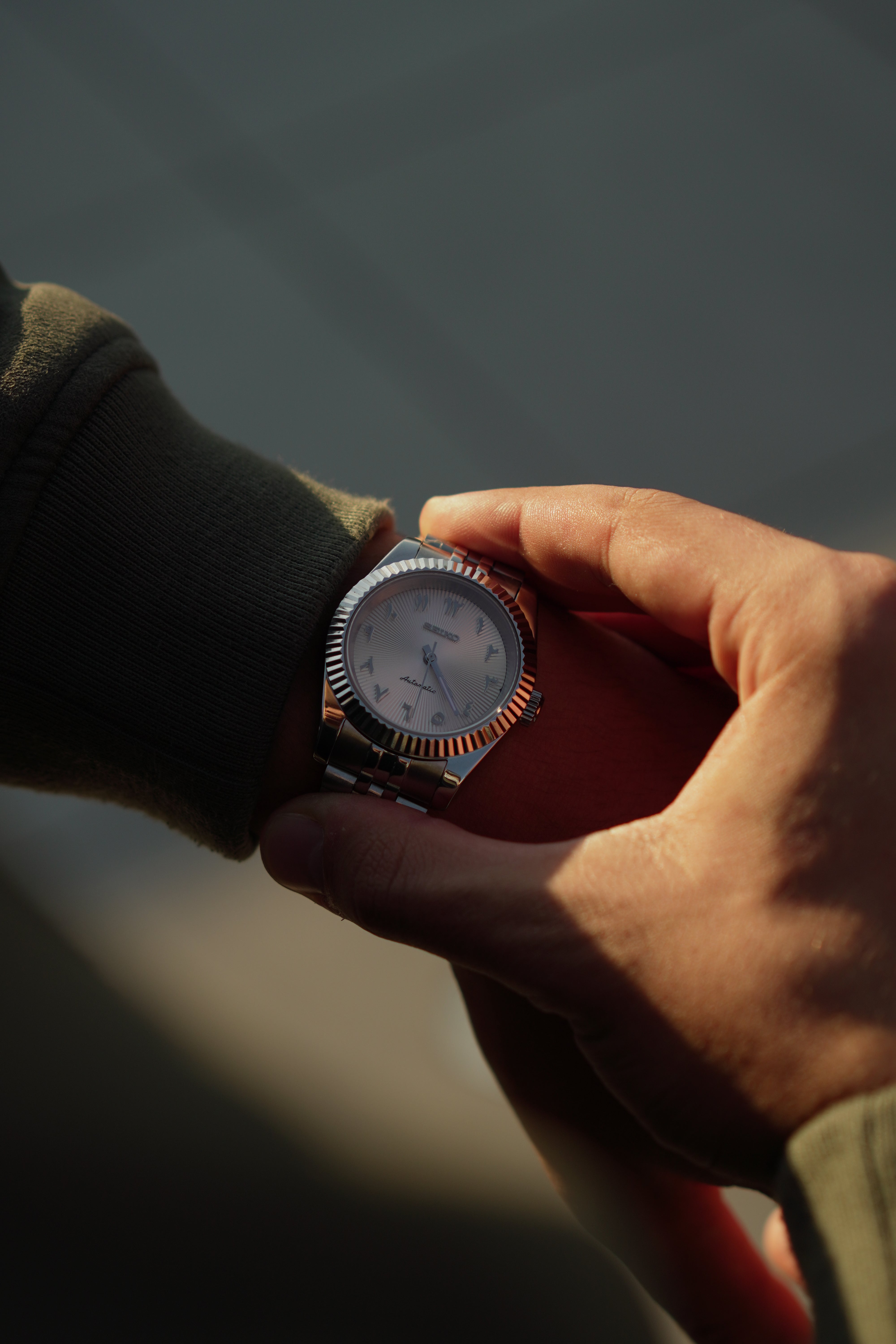 Seiko Datejust White Arabic Dial