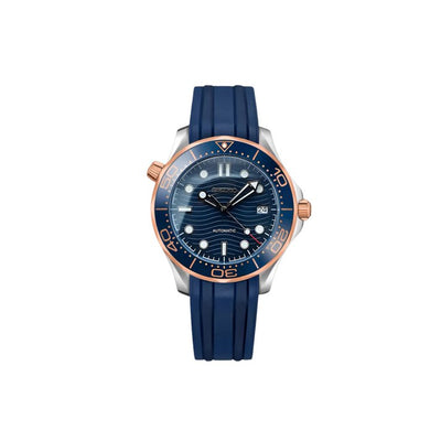 Seiko Seamaster Rose Gold & Blue
