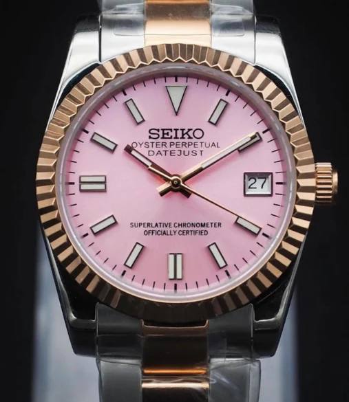 Seiko Datejust Pink Two Tone