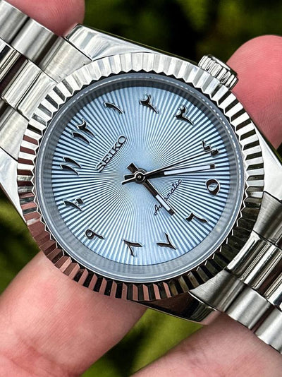 Seiko Datejust Ice Blue Arabic Dial