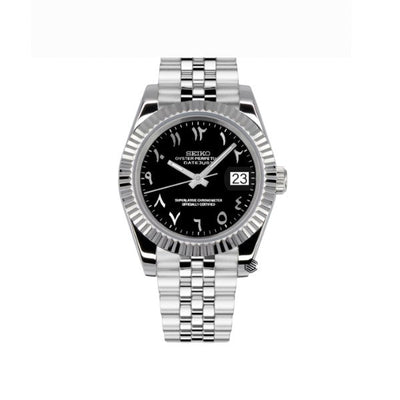 Seiko Datejust Black Arabic Dial